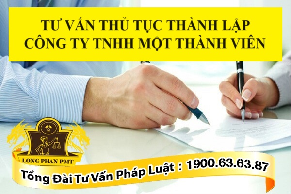 Tư vấn thủ tục thành lập Công ty TNHH một thành viên