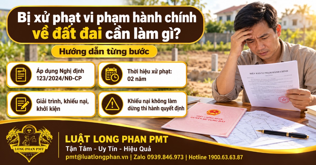 Bị xử phạt vi phạm hành chính về đất đai cần làm gì: giải trình, khiếu nại, khởi kiện theo Nghị định 123/2024/NĐ-CP