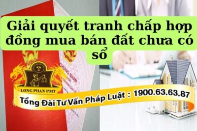 Mua nha dat chua co so phat sinh tranh chap