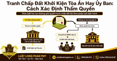 Tranh chấp đất khởi kiện Tòa án hay Ủy ban và cách xác định đúng thẩm quyền.