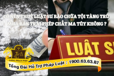 Thuê luật sư bào chữa tội tàng trữ, mua bán trái phép chất ma túy