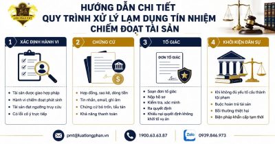 Xử lý lạm dụng tín nhiệm chiếm đoạt tài sản theo quy trình tố giác và khởi kiện.