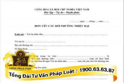 mau don doi boi thuong thiet hai khi bi danh