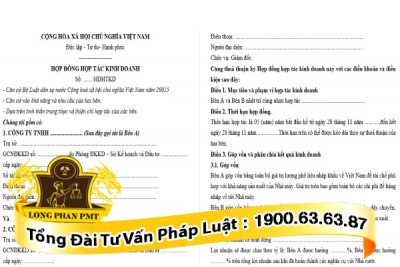 huong dan bieu mau hop dong hop tac kinh doanh giua hai doanh nghiep