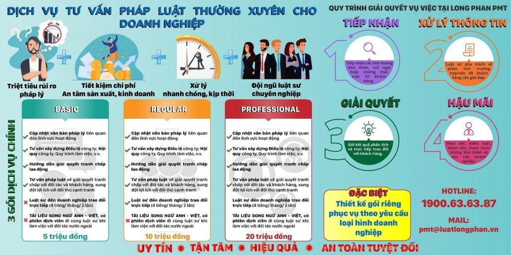 Dịch Vụ Tư Vấn Pháp Luật Thường Xuyên Cho Doanh Nghiệp Công Ty Luật