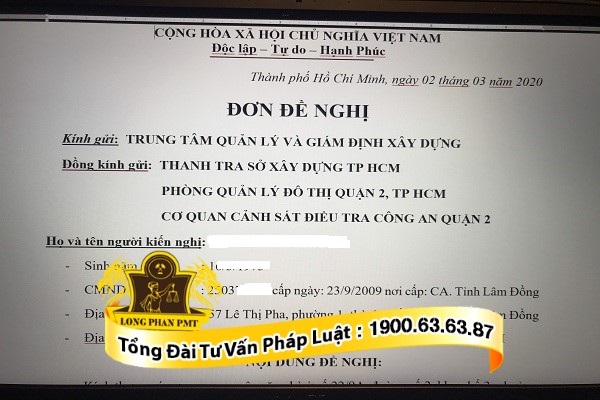 don de nghi giai quyet tranh chap