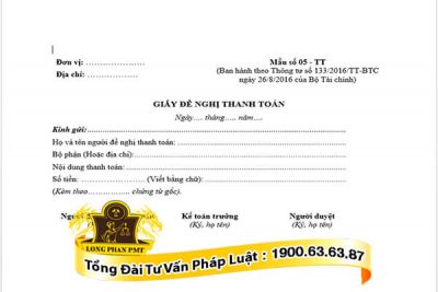 huong dan mau giay de nghi thanh toan