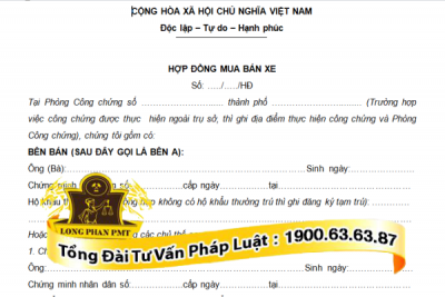 mau hop dong mua ban xe