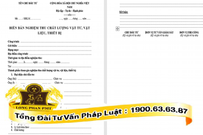 huong dan viet bien ban nghiem thu chat luong vat tu vat lieu