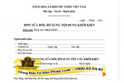 mau don bo sung yeu cau khoi kien dan su