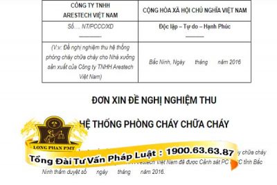 huong dan viet don de nghi nghiem thu pccc