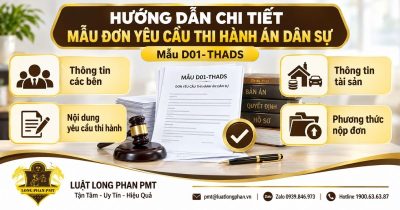 Hướng dẫn chi tiết mẫu đơn yêu cầu thi hành án dân sự theo Mẫu D01-THADS.