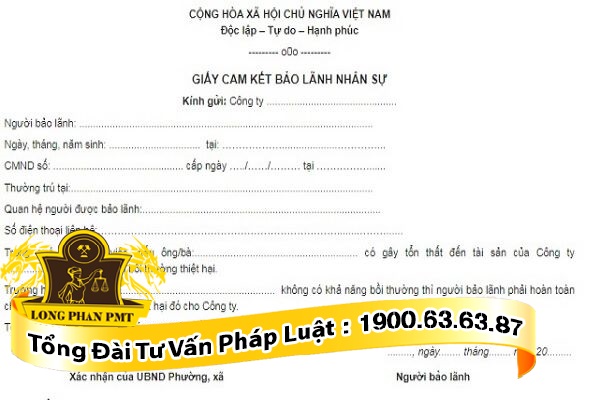 huong dan mau giay cam ket bao lanh nhan su