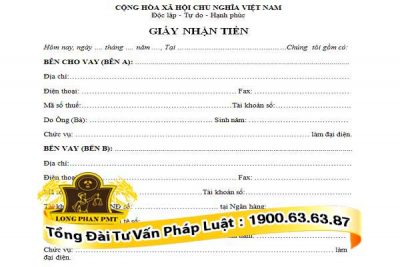 huong dan viet mau giay nhan tien viet tay