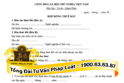 mau hop dong thue dat
