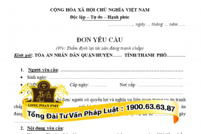 mau don yeu cau tham dinh lai gia tai san