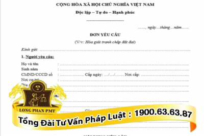 huong dan soan don yeu cau giai quyet tranh chap dat dai