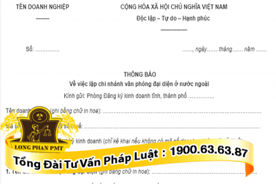 thanh lap chi nhanh, van phong dai dien