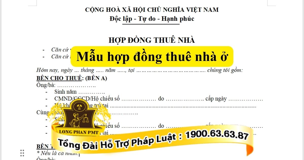 Các điều khoản quan trọng trong mẫu hợp đồng thuê nhà ở hiện nay