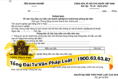 mau thong bao ve viec huy bo mau con dau