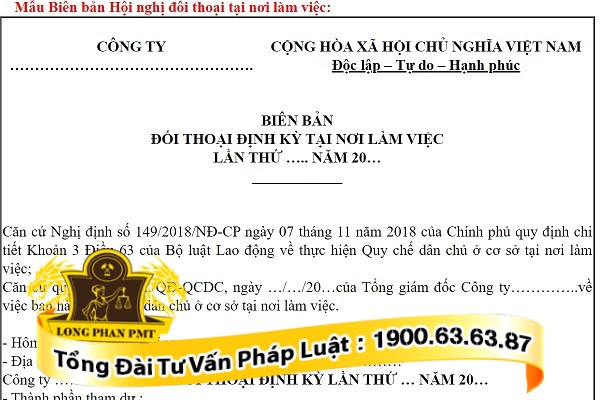 huong dan mau bien ban hoi nghi doi thoai tai noi lam viec