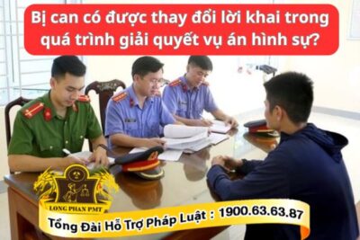 Thay đổi lời khai của bị can