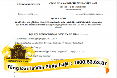 thu tuc thanh lap chi nhanh cong ty co phan