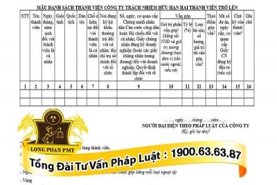 công ty tnhh hai thanh vien