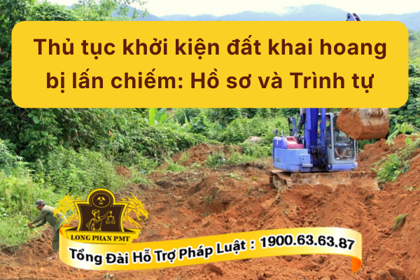 Hồ sơ, thủ tục khởi kiện đất khai hoang bị lấn chiếm