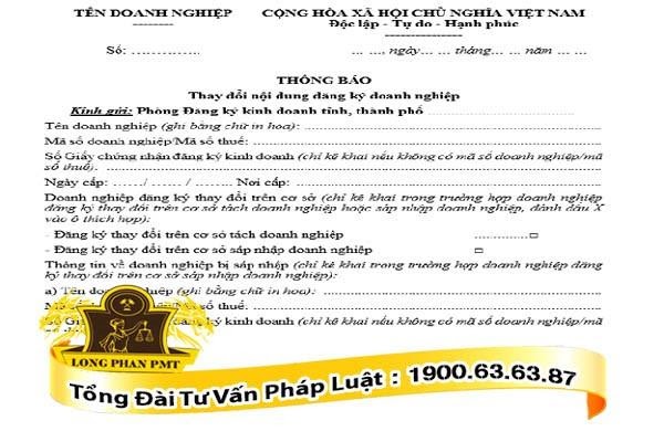 thay doi noi dung dang ky doanh nghiep