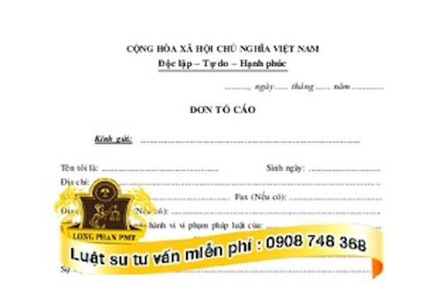 Cách viết đơn tố cáo hành vi hiếp dâm