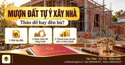 Mượn đất tự ý xây nhà không xin phép chủ đất – tư vấn Luật Long Phan PMT