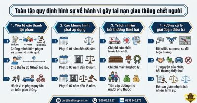 Tổng hợp quy định pháp luật khi gây tai nạn giao thông chết người.