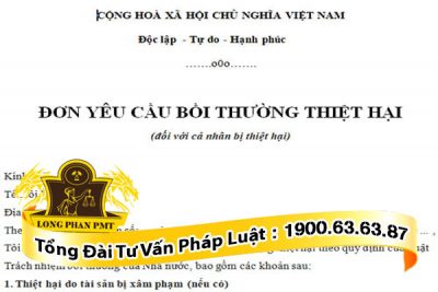 Bồi thường thiệt hại khi bị súc vật của người khác gây ra.