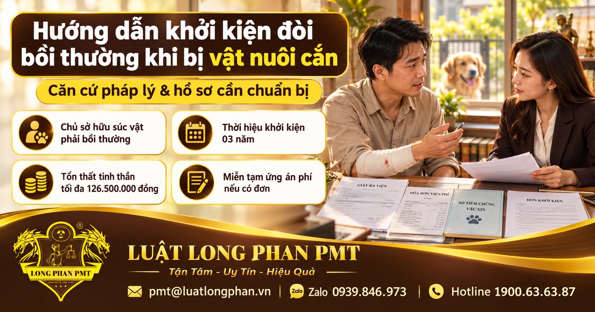 Hướng dẫn khởi kiện đòi bồi thường khi bị vật nuôi cắn: thời hiệu 03 năm, chủ vật nuôi bồi thường