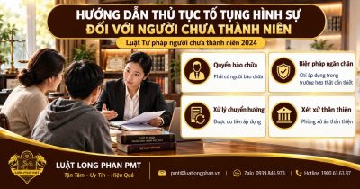 Luật sư tư vấn thủ tục tố tụng hình sự đối với người chưa thành niên, quyền bào chữa và xử lý chuyển hướng.