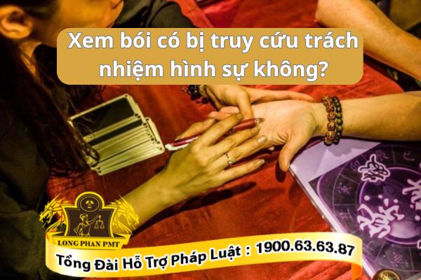 Truy cứu trách nhiệm hình sự hành vi xem bói 