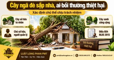 Cây ngã đè sập nhà, ai bồi thường thiệt hại theo quy định pháp luật.