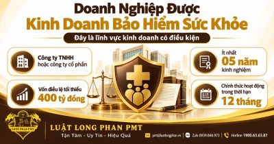 Doanh nghiệp được kinh doanh bảo hiểm sức khỏe khi đáp ứng điều kiện về vốn, nhân sự và loại hình.