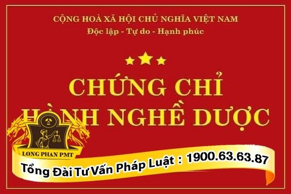 Chứng chỉ hành nghề dược
