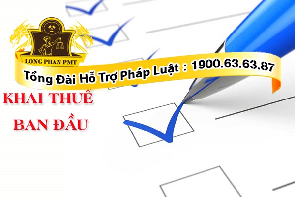 Đăng ký hồ sơ thuế ban đầu