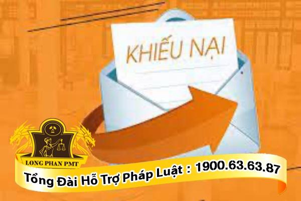 Thủ tục khiếu nại, kiến nghị