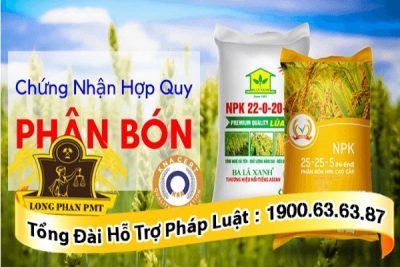 Thủ tục đăng ký công bố hợp quy đối với sản phẩm là phân bón