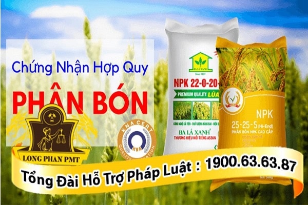 Thủ tục đăng ký công bố hợp quy đối với sản phẩm là phân bón