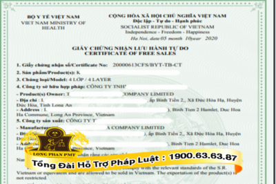 Giấy chứng nhận lưu hành tự do (CFS)