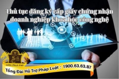 Cấp giấy chứng nhận khoa học công nghệ.