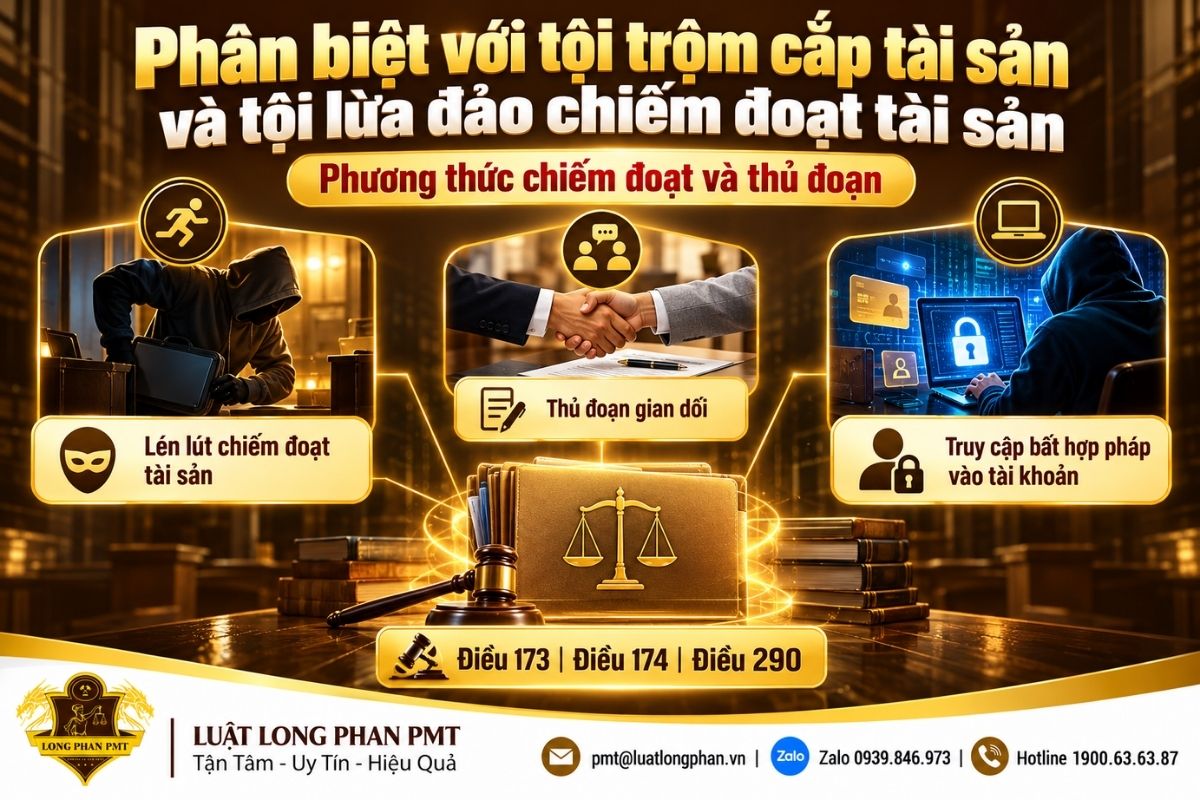Phân biệt tội chiếm đoạt qua mạng với trộm cắp và lừa đảo chiếm đoạt tài sản.