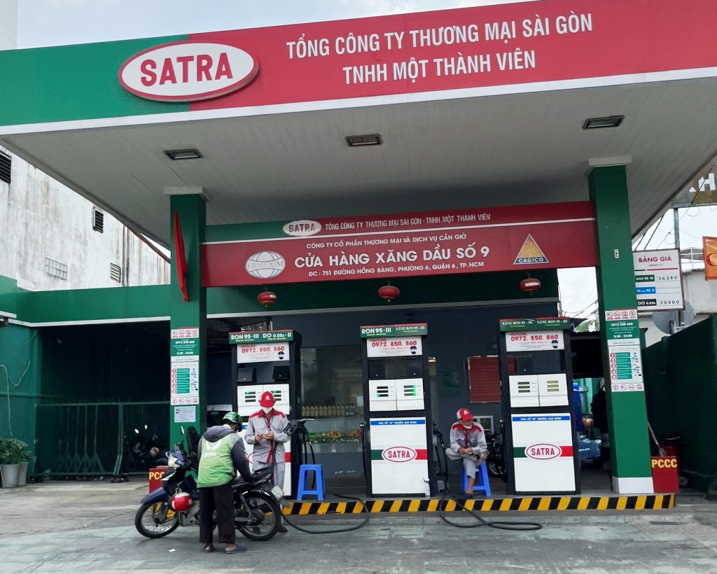 Một phần diện tích mặt bằng khu đất 751 Hồng Bàng, Phường 6, Quận 6 được GEMEXIM cho làm trạm bán lẻ xăng dầu