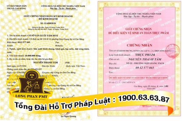 Giấy phép vệ sinh an toàn thực phẩm