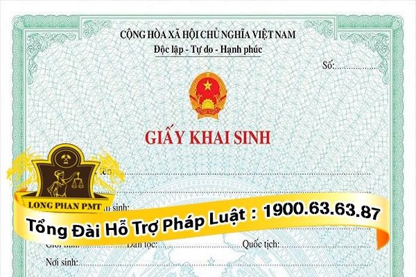 Cấp giấy khai sinh cho con ngoài giá thú